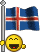 смайлик флаг Исландия