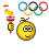 колобок смайлик олимпиада - олимпийский огонь